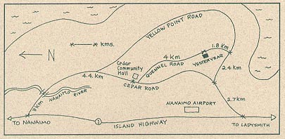 Yesteryear Farm B&B Map